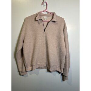eye candy womens light pink long sleeve sweat shirt size XL extra large